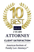 best-2021 Attorney Client Satisfaction 10 Best American Institute of Family Law Attorney